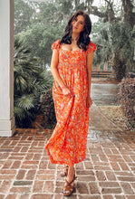 Amelia Floral Maxi | Coral