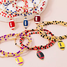 Football Charm Bracelets | Blue + White