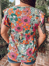 Bright Summer Floral Top | Fuschia