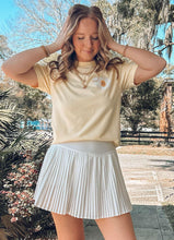 Pleated Activewear Skirt | White