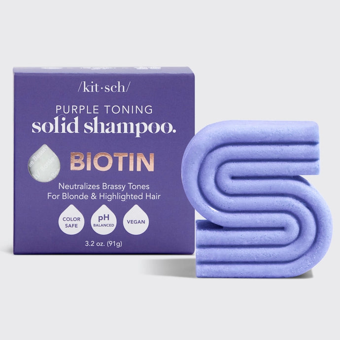 Purple Toning Biotin Shampoo Bar | Kitsch