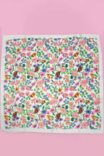 Floral Print Bandana Scarf | White