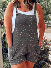 Floral Ribbed Romper | Charcoal