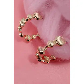 Seashell Hoop Earring | Gold