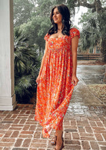 Amelia Floral Maxi | Coral