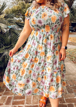 Garden Floral Curvy Maxi Dress | Mint