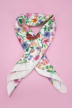 Floral Print Bandana Scarf | White
