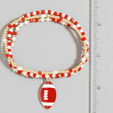 Football Charm Bracelets | Blue + White