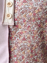 Girlie Floral Colorblock Top | Lilac