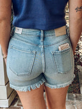 Hattie Crossover Denim Shorts