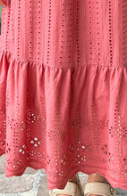 Sunset Eyelet Midi Dress | Terracotta