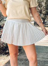 Pleated Activewear Skirt | White