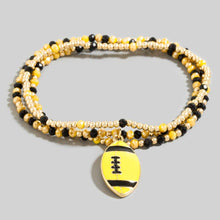 Football Charm Bracelets | Blue + White