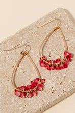 Stone Charms Dangle Earrings | Light Grey