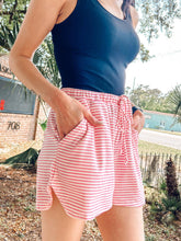 Dippin Striped Lounge Shorts | Pink