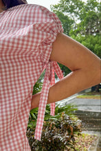 Benny Gingham Bow Top | Pink