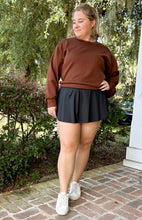 Crew Neck Scuba Sweatshirt | Chestnut