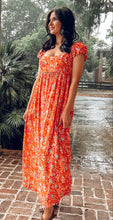 Amelia Floral Maxi | Coral