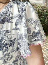 Toi De Curvy Midi Dress | Blue/White