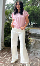 Benny Gingham Bow Top | Pink