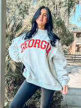 Georgia Mock Neck Reversible Sweatshirt | Grey