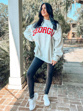 Georgia Mock Neck Reversible Sweatshirt | Grey