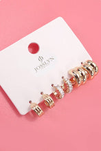 Stone + Hoop Trio Earrings