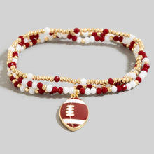 Football Charm Bracelets | Blue + White