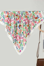 Floral Print Bandana Scarf | White
