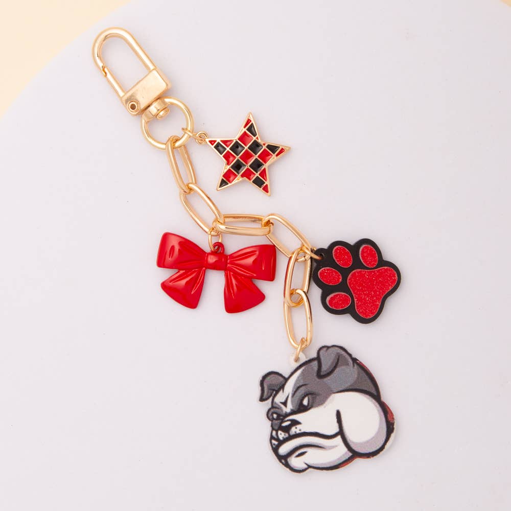 Gameday Mascot Bag Charm | Red
