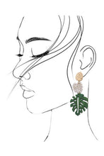 Color Leaf Earring | Green