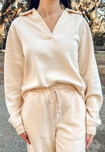 Collared Sweatshirt | Cream