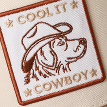 Cool It Cowboy Embriodered Patch | Brown