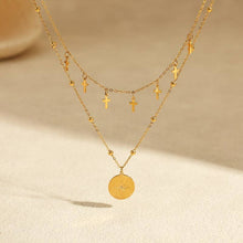 Layered Cross and Pendant Necklace