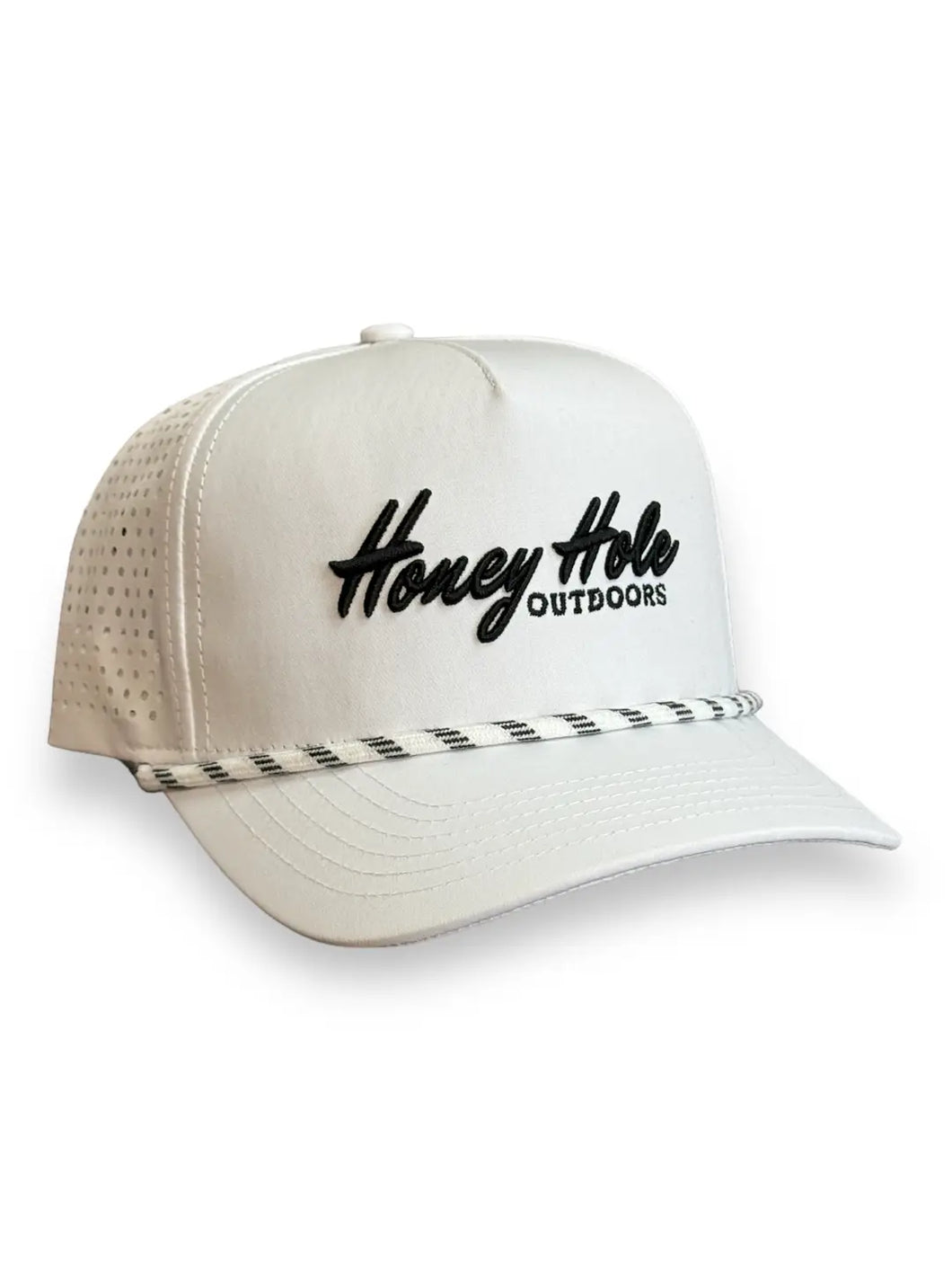 Honey Hole Rope Hat | White