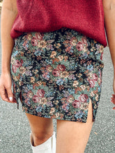 Floral Holiday Mini Skirt