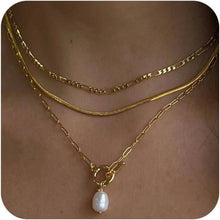 Layered Pearl Pendant Necklace