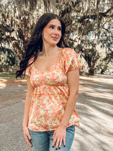 Floral Love Babydoll Top | Yellow