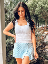 Playful Polka Dot Skort | Blue