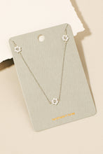 Dainty Flower Charm Necklace | Gold