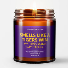 Smells Like A Tigers Win Game Day Candle | Teakwood + Mahogany