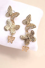 Butterfly Linear Earring | Gold