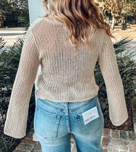 Knit Open Front Cardigan | Natural