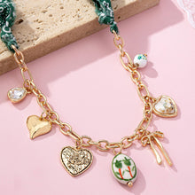 Scarf Charm Necklace | Green