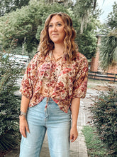 Romance Floral Flowy Top | Mauve