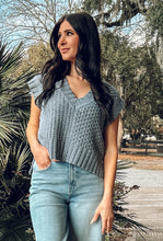 Knit Sweater Vest | Grey