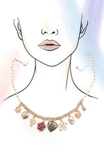Boho Floral Cactus Necklace | Gold