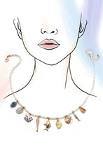 Natural Stone Shell Necklace | Gold