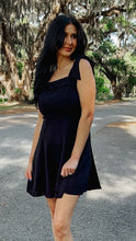 Future Square Neckline Dress | Black