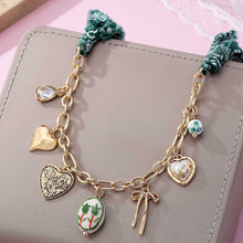 Scarf Charm Necklace | Green